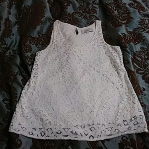 Sz SP Loft lacy Tank professional Blouse